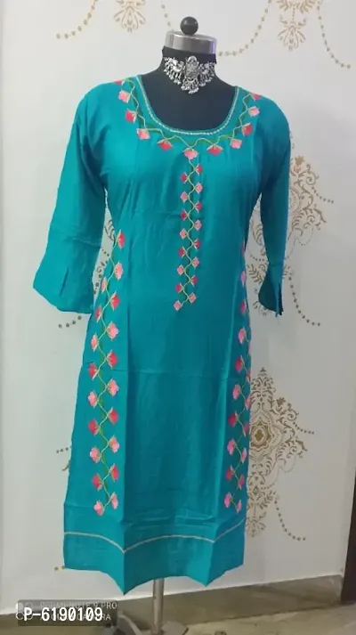 Latest Beautiful Rayon Stitched Kurta for Women