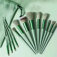 Professional Fix + Makeup brushes, green color, set of 13-thumb1