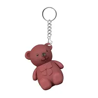 Bear Shape 2in1 Key Chain Lip Gloss Lipstick Pack Of 2-thumb1