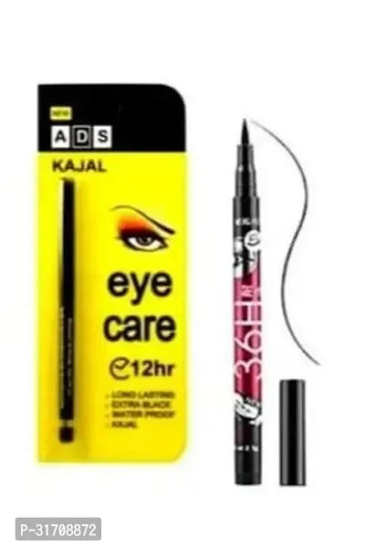 ads bold black kajal  36h longlasting waterproof eyeliner pack of 2-thumb0