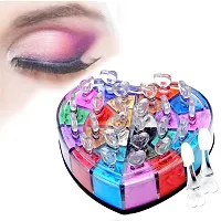 18 Color Shimmery Finish Powder Eyeshadow Palette, 22g - Multicolor-thumb1