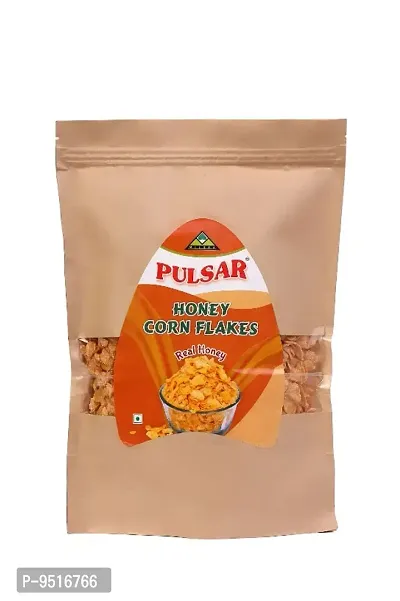 Pulsar Honey Corn Flakes, 250g Sweet Zeeper Pouch ( High Energy, Zero Cholestrol  Zero Trans Fat)-thumb0