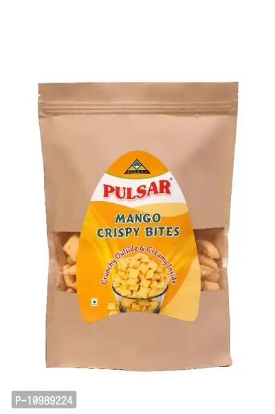 PULSAR Mango Crispy Bites/Fills, 250g Sweet Zipper Pouch (Crunchy Outside  Creamy Inside) Goodness of Rice
