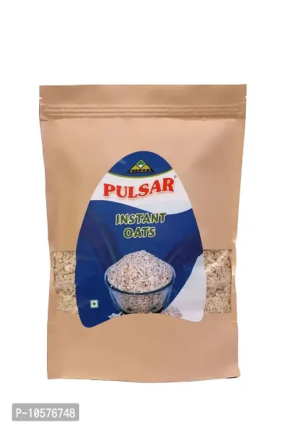 PULSAR INSTANT OATS, 500G SWEET ZIPPER POUCH 100% NATURAL(HIGH FIBER  PROTEIN, HELPS IN MANAGE WEIGHT)