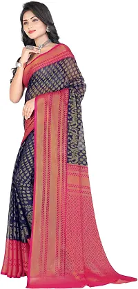Stylish Fancy Designer Brasso Saree With Blouse Piece For Women-thumb3