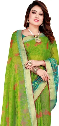 Stylish Fancy Designer Chiffon Saree With Blouse Piece For Women-thumb3