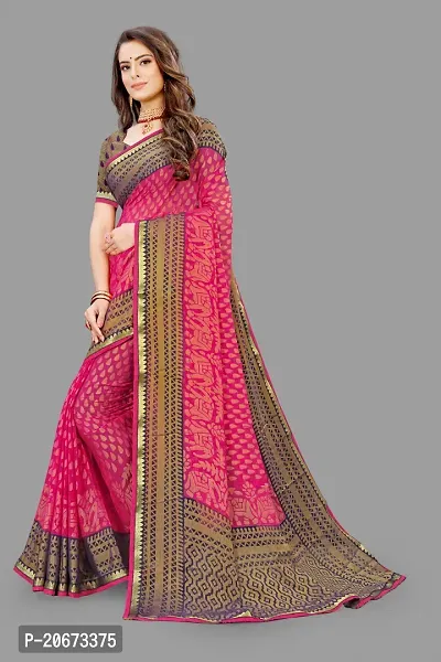 Stylish Fancy Designer Chiffon Saree With Blouse Piece For Women-thumb2