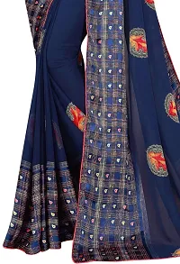 Stylish Fancy Designer Satin Saree With Blouse Piece For Women-thumb4