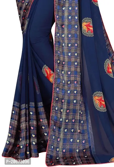 Stylish Fancy Designer Satin Saree With Blouse Piece For Women-thumb5