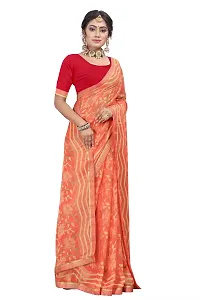 Stylish Fancy Designer Chiffon Saree With Blouse Piece For Women-thumb2