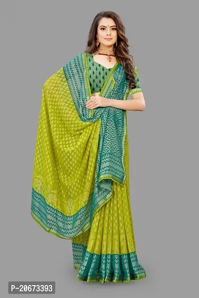 Stylish Fancy Designer Chiffon Saree With Blouse Piece For Women-thumb3