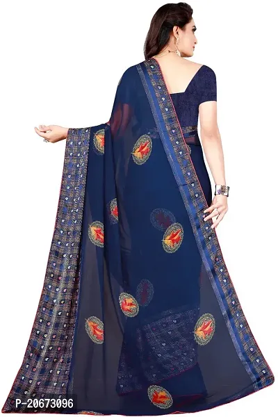 Stylish Fancy Designer Satin Saree With Blouse Piece For Women-thumb2