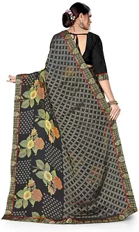 Stylish Fancy Designer Brasso Saree With Blouse Piece For Women-thumb4
