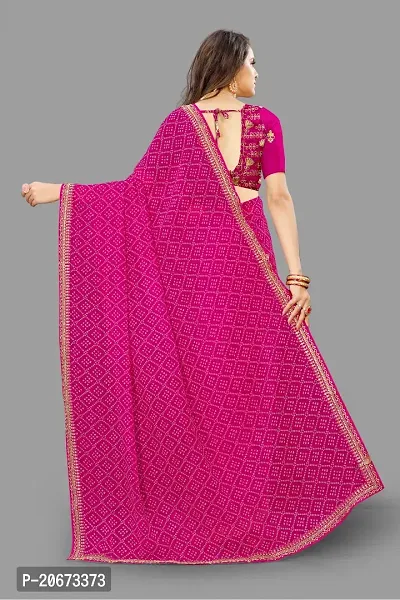 Stylish Fancy Designer Chiffon Saree With Blouse Piece For Women-thumb4