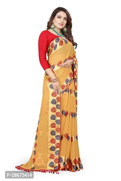 Stylish Fancy Designer Satin Saree With Blouse Piece For Women-thumb3