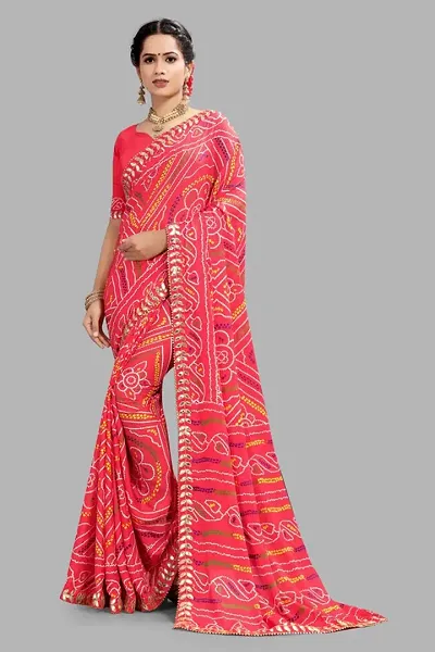 Glamorous Silk Blend Saree with Blouse piece 