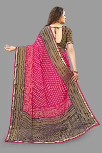 Stylish Fancy Designer Chiffon Saree With Blouse Piece For Women-thumb3