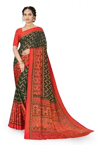 Stylish Fancy Designer Chiffon Saree With Blouse Piece For Women-thumb4