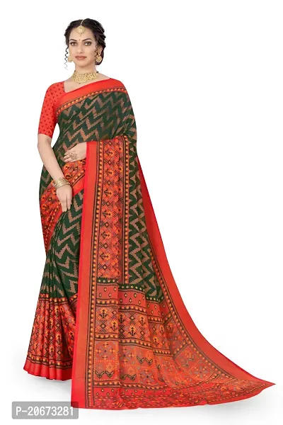 Stylish Fancy Designer Chiffon Saree With Blouse Piece For Women-thumb5