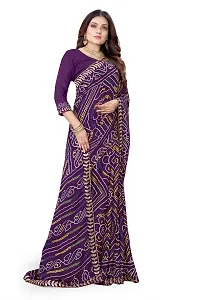 Stylish Fancy Designer Chiffon Saree With Blouse Piece For Women-thumb4