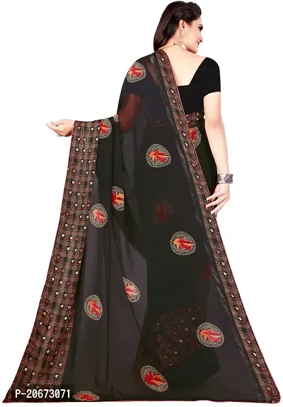 Stylish Fancy Designer Satin Saree With Blouse Piece For Women-thumb2