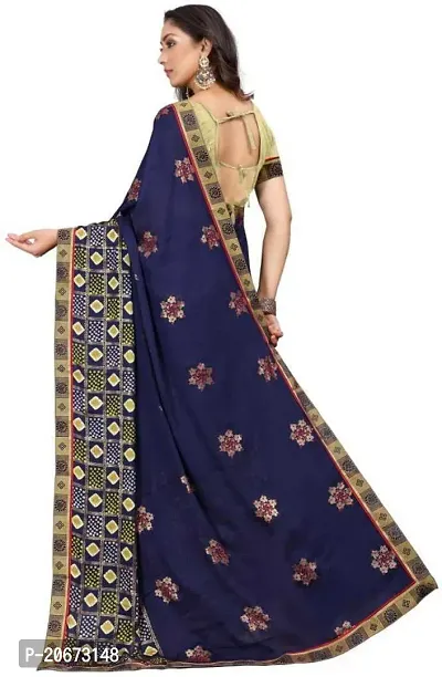 Stylish Fancy Designer Georgette Saree With Blouse Piece For Women-thumb4