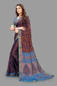 Stylish Fancy Designer Chiffon Saree With Blouse Piece For Women-thumb1