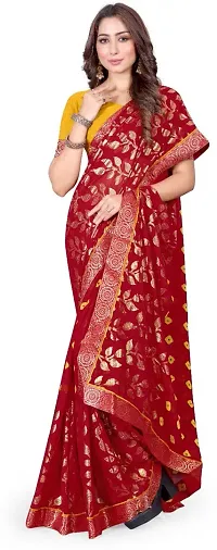 Stylish Fancy Designer Georgette Saree With Blouse Piece For Women-thumb2