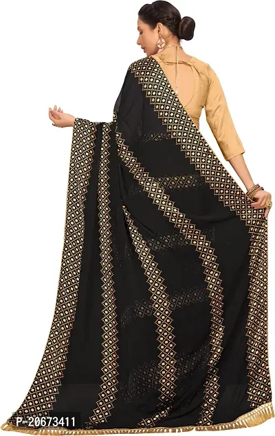 Stylish Fancy Designer Satin Saree With Blouse Piece For Women-thumb3