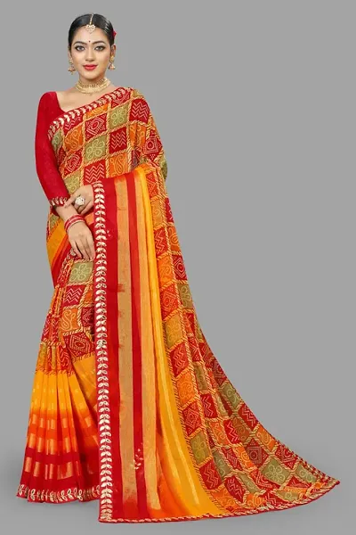 Alluring Silk Blend Saree with Blouse piece 