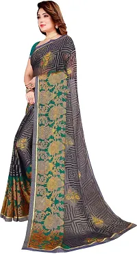 Stylish Fancy Designer Chiffon Saree With Blouse Piece For Women-thumb4