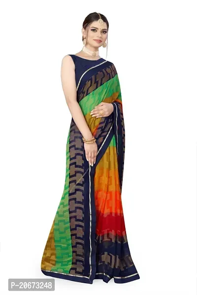 Stylish Fancy Designer Brasso Saree With Blouse Piece For Women-thumb4