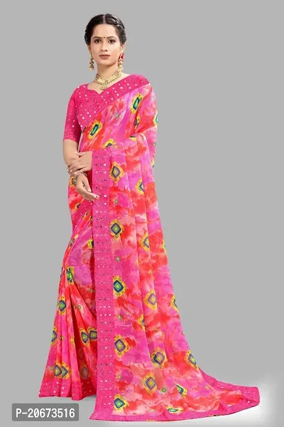 Stylish Fancy Designer Georgette Saree With Blouse Piece For Women