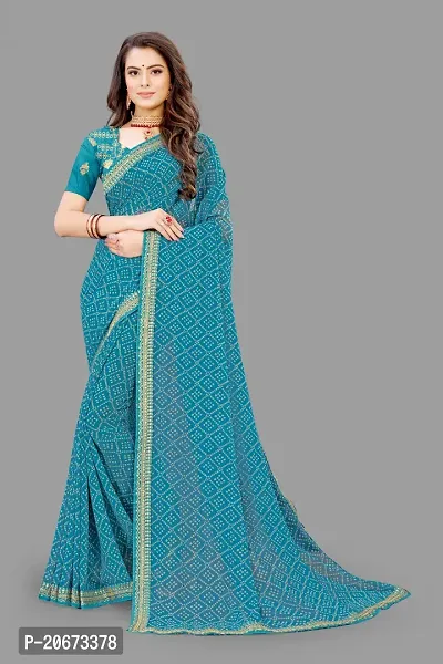 Stylish Fancy Designer Chiffon Saree With Blouse Piece For Women