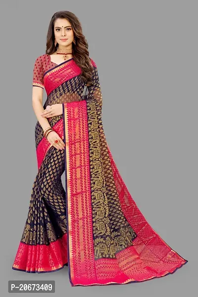 Designer Chiffon Saree with tasseled Pallu work and thread work satin Blouse  | eBay