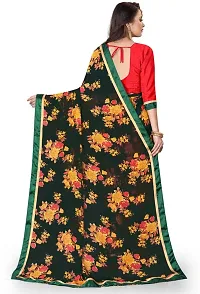 Stylish Fancy Designer Georgette Saree With Blouse Piece For Women-thumb1