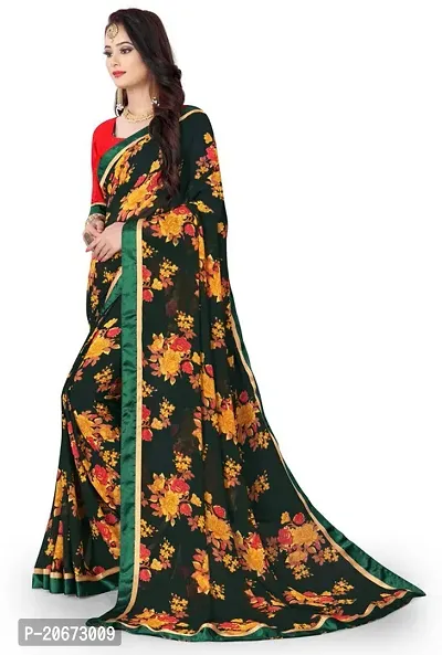 Stylish Fancy Designer Georgette Saree With Blouse Piece For Women-thumb3