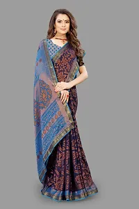 Stylish Fancy Designer Chiffon Saree With Blouse Piece For Women-thumb2