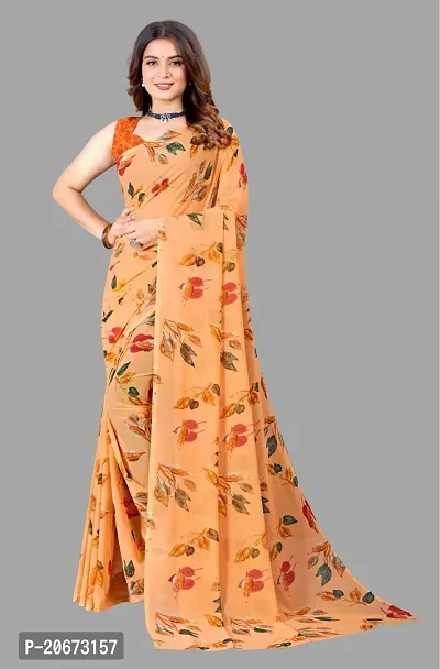 Stylish Fancy Designer Georgette Saree With Blouse Piece For Women