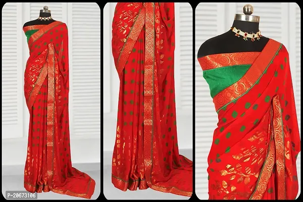 Stylish Fancy Designer Satin Saree With Blouse Piece For Women-thumb3