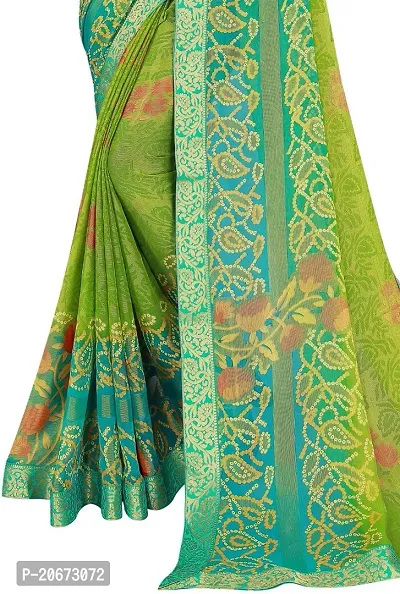 Stylish Fancy Designer Chiffon Saree With Blouse Piece For Women-thumb5