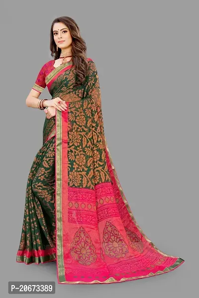 Stylish Fancy Designer Chiffon Saree With Blouse Piece For Women-thumb2