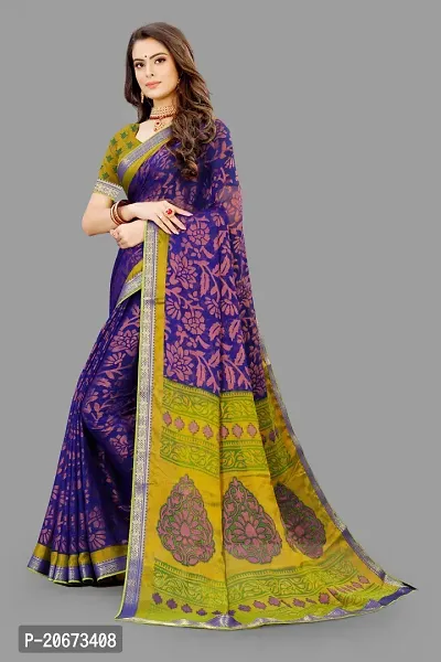 Stylish Fancy Designer Chiffon Saree With Blouse Piece For Women-thumb2