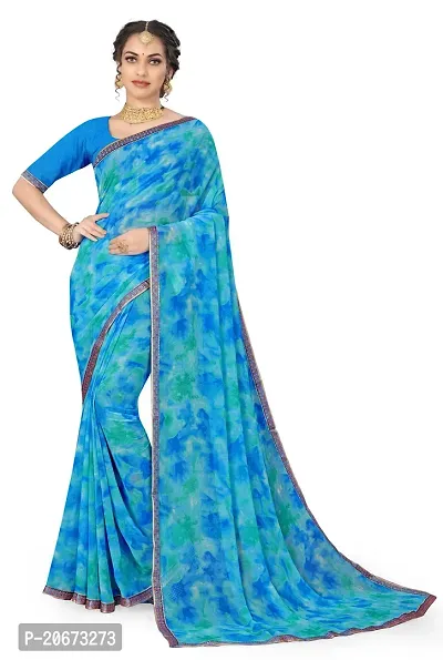 Stylish Fancy Designer Georgette Saree With Blouse Piece For Women