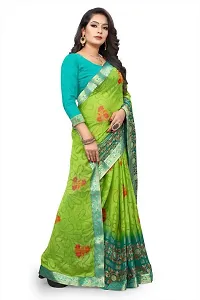 Stylish Fancy Designer Chiffon Saree With Blouse Piece For Women-thumb4