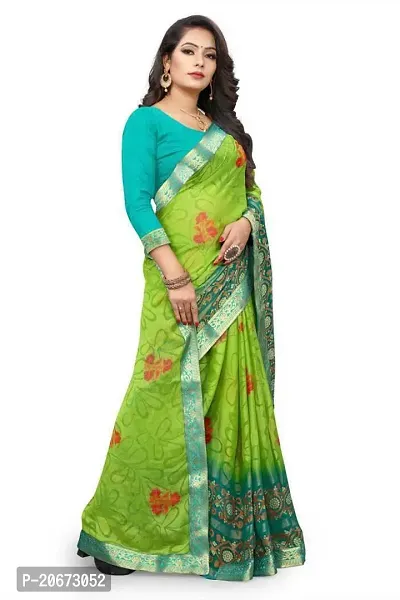 Stylish Fancy Designer Chiffon Saree With Blouse Piece For Women-thumb5