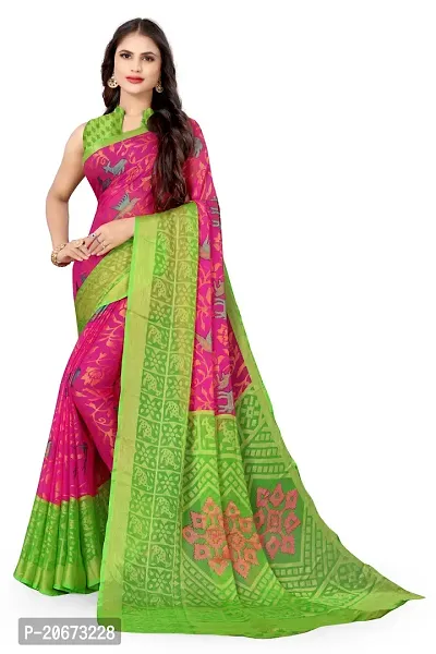 Stylish Fancy Designer Brasso Saree With Blouse Piece For Women-thumb5