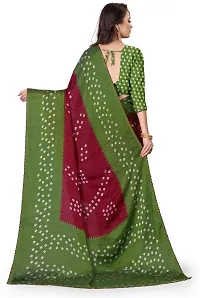 Stylish Fancy Designer Silk Blend Saree With Blouse Piece For Women-thumb2