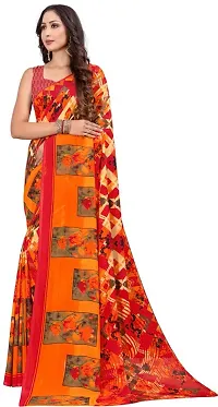 Stylish Fancy Designer Georgette Saree With Blouse Piece For Women-thumb2