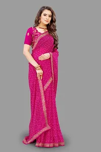 Stylish Fancy Designer Chiffon Saree With Blouse Piece For Women-thumb2